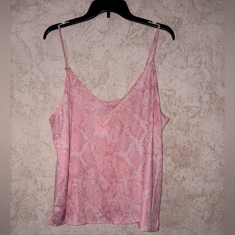 A New Day Pink Snake Print Cami Top